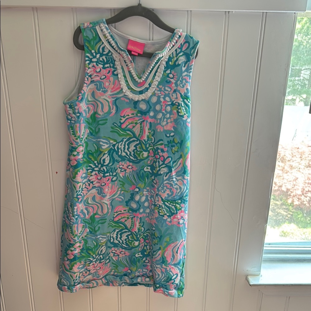 Colorful Sleeveless Dress with Vibrant Patterns